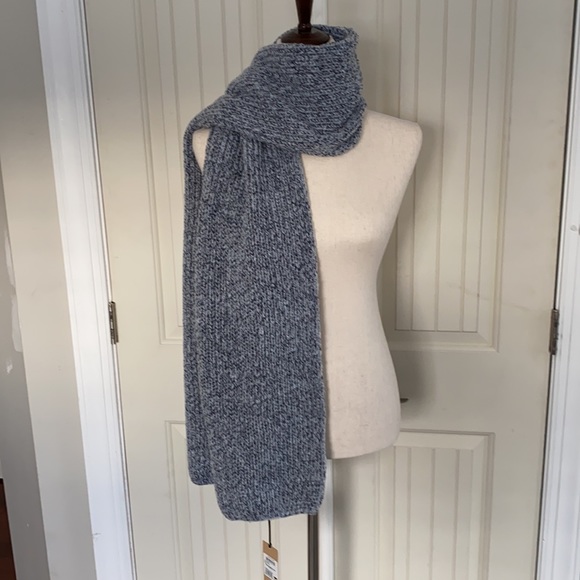 NWT—Halogen Marled Navy Combo Wide Scarf - Picture 1 of 4